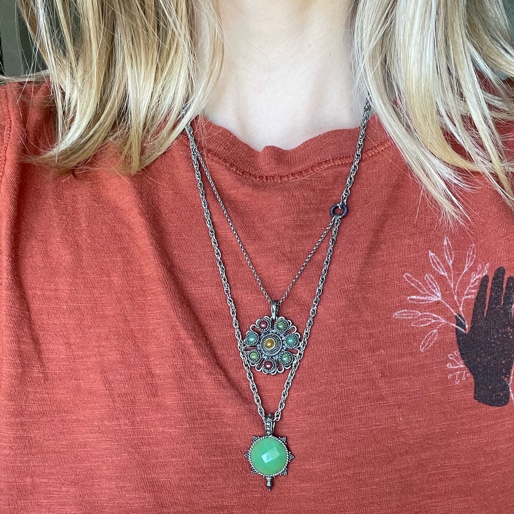 Lucky double sided necklace